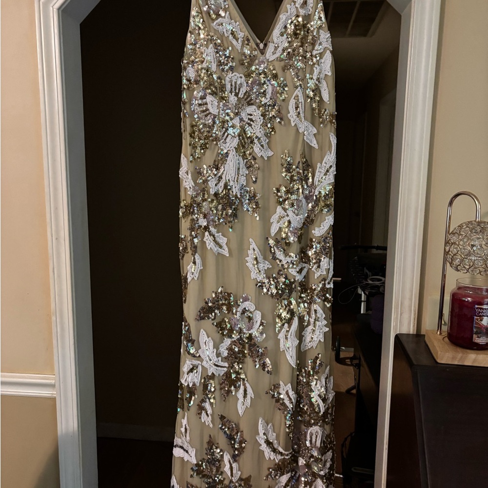 Mac Duggal Sequin Embellished Gown
